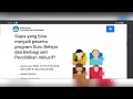 PENGIMBASAN PROGRAM GURU BELAJAR SERI PENDIDIKAN INKLUSIF ANGKATAN 1