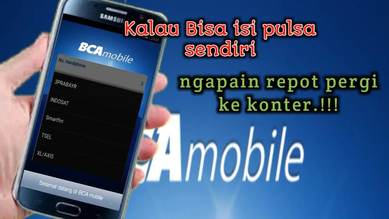 Contoh Cara beli Pulsa Menggunakan key BCA (klik bca/Internet Banking)