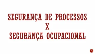 Introdução à Segurança do Trabalho e de Processos