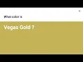 Vegas Gold color hex color - Yellow color