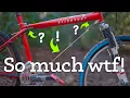 This high end 90 s MTB had a cable instead of a down tube and it s SMOOTH