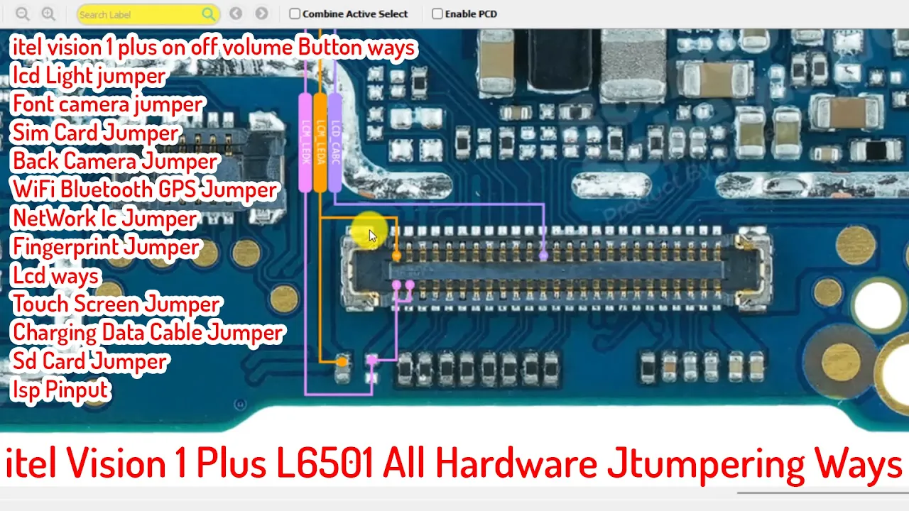 itel Vision 1 Plus L6501 All Hardware Jumpering Ways |