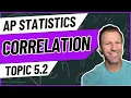 AP Statistics Topic 5 2 Correlation Complete Lesson Guided Notes Practice Problems
