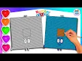 Numberblock 5200 Coloring for Kids - Super Easy Drawing Tutorial