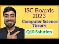 ISC Class 12 Computer Science 2023 Theory Q10 - Complete class Supply Inheritance in Java
