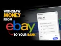 HOW TO WIT RAW MONEY FROM EBAY TO YOUR BANK 2025 Wit raw From eBay Balance
