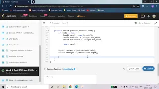Day 29 Leetcode s 30 Days challenge Binary Tree Maximum path sum