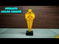 Origami Oscar Award Origami tutorial Paper craft