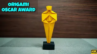 Origami Oscar Award Origami tutorial Paper craft
