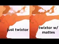 how to fix twixtor warps using masks after effects