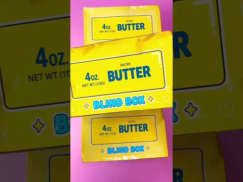 Butter blind box!#asmr #paper #diy #blindbag #craft #butter #squishy #blindbox #satisfying