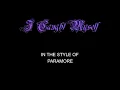 Download Lagu Paramore - I Caught Myself - Karaoke - With Some Backing Vocals