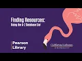 Finding Resources Using the A Z Database List