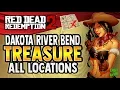 Red Dead Redemption 2 Online DAKOTA RIVER BEND Treasure Map Location - All Locations