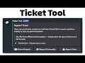 How to Setup Ticket Tool Bot in your Discord Server