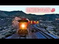 MASSIVE FREIGHT TRAINS OVER THE CAJON PASS - Drone Views Raw Power Scanner