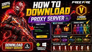 HOW TO DOWNLOAD PROXY SERVER IN FREE FIRE, HOW TO USE PROXY SERVER IN FREE FIRE, VIP PROXY SERVER
