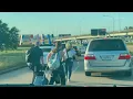Passengers forced to walk to terminal due to traffic backup at IAH
