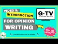 How to Write an Introduction for an Opinion Essay 4th Grade 5