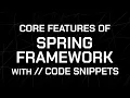 Spring Into Action Core Features of Spring Framework Code Snippets Java Study Series