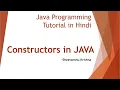 Constructors in Java Default Constructor Difference between Constructor and Method in java