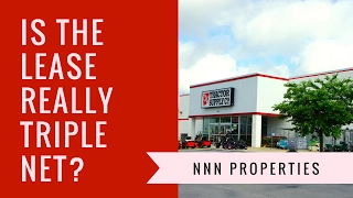 NNN Properties - Is the lease really a NNN lease