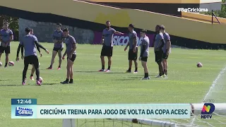 Criciúma intensifica preparação para jogo de volta da Taça Acesc