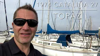 1974 Catalina 27 TOPAZ BOAT TOUR 