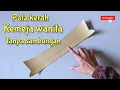 Lagu Cara membuat pola kerah kemeja wanita || Pola kerah kemeja langsung tanpa sambungan bagian tengah