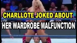 Charlotte Flair Jokes About Her Wardrobe Malfunction On Smackdown Live