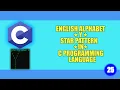 ENGLISH ALPHABET Y STAR PATTERN in C Programming Language