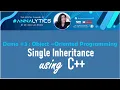 Demo - Single Inheritance Object-Oriented Programming