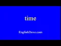 Download Lagu How to pronounce time in American English