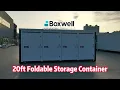 20ft Foldable Storage Container with 4 Side Doors Space-Saving Design Qingdao Boxwell