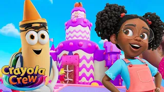 Castle Crayola Construction 🏰 | Crayola Crew | Cartoons for Kids