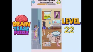 Brain Tease Puzzle Level 22 Walkthrough Solution 