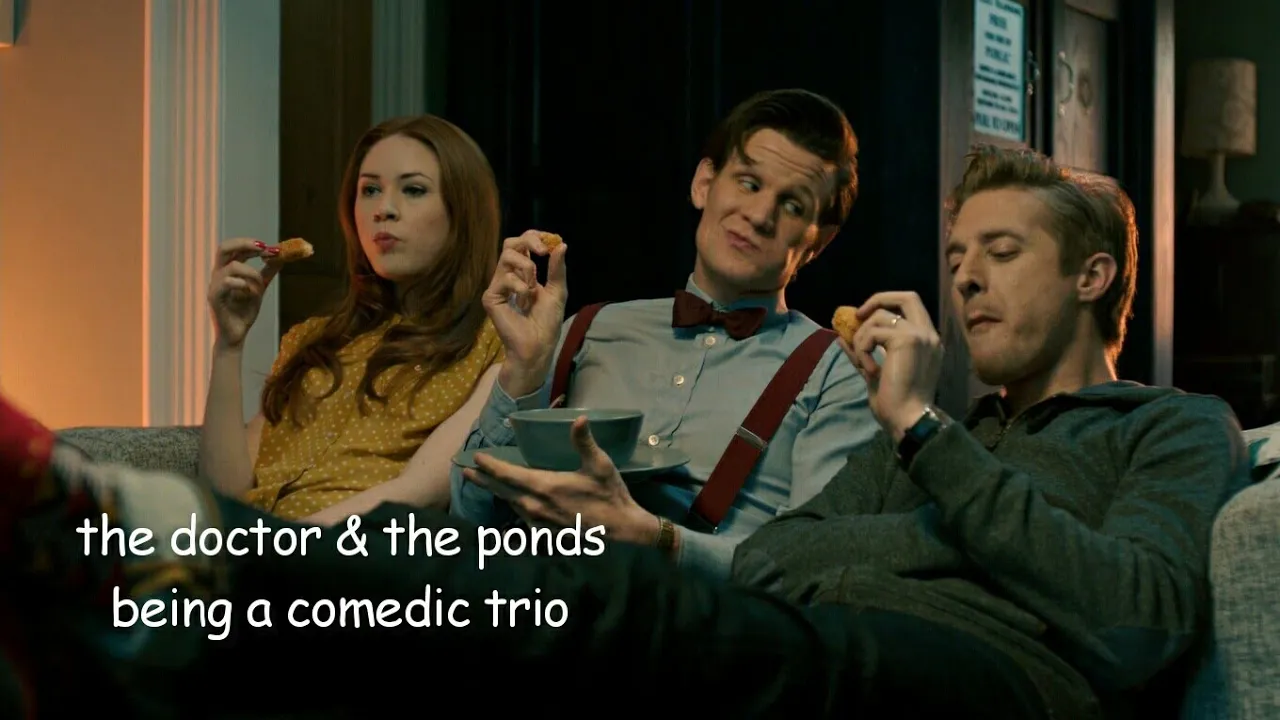 the doctor and the ponds being a comedic trio