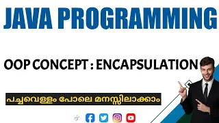 Java Programming Oop concept Encapsulation Malayalam Tutorial