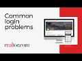 Common login problems and quick fixes