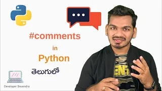 Comments in Python Python Tutorial for Beginners Telugu