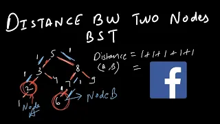 Distance Between Two Nodes In BST Facebook s Coding Interview Question