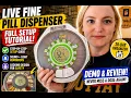Automatic Pill Dispenser Demo Review Full Setup Tutorial by step tutorial including alarm demo