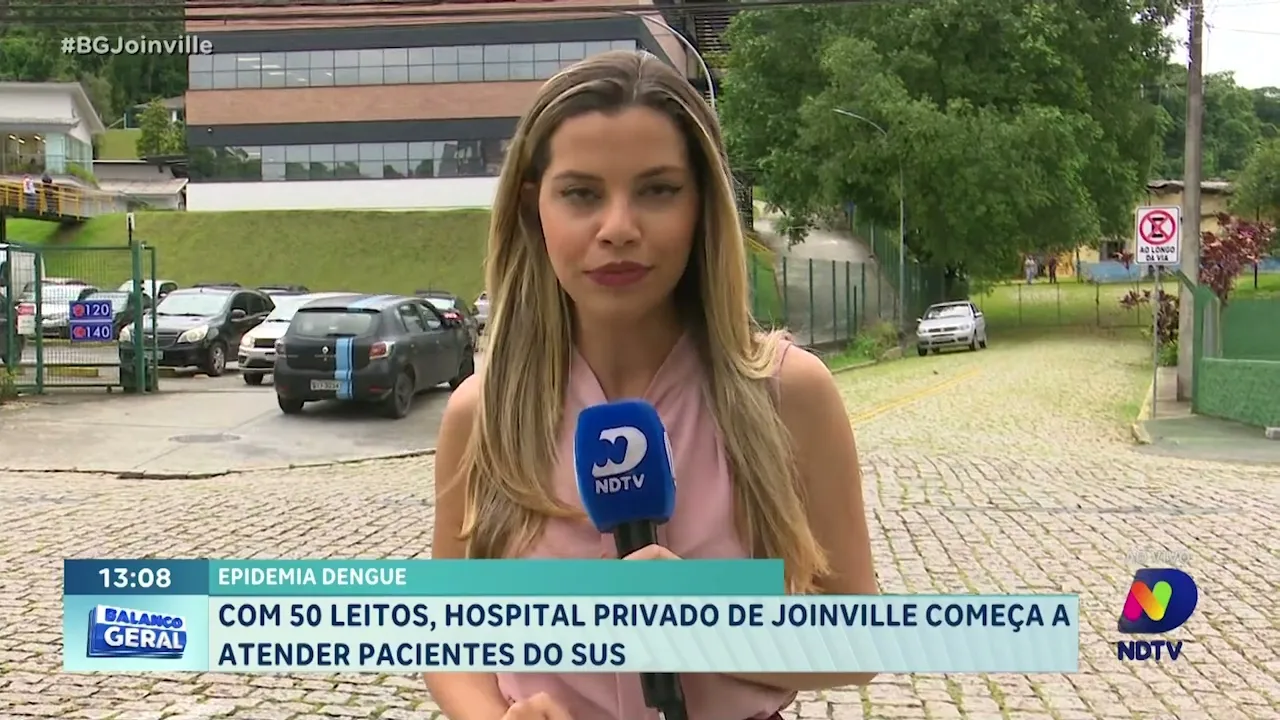Epidemia dengue: com 50 leitos, hospital privado de Joinville começa a atender pacientes do SUS