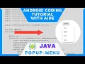Popup Menu - Basic Java Coding Tutorial