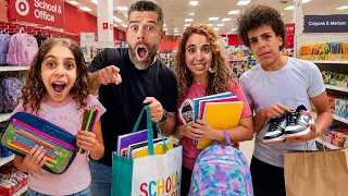 COMPRANDO los ÚTILES ESCOLARES para EL PRIMER DÍA de CLASES|4PLUSONE
