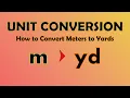 Download Lagu Unit Conversion - Meters to Yards m to yd