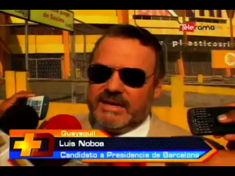 Luis Noboa inscribió candidatura a presidencia de Barcelona