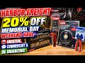 Harbor Freights 20 Off Coupon--Memorial Day Weekend Tool Haul