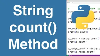 String count Method Python Tutorial