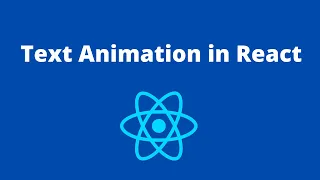 Text Animation Type Writer Effect in React 2022